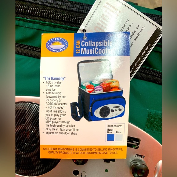 California Innovations 12 Can Collapsable MusiCooler - Picture 2 of 4